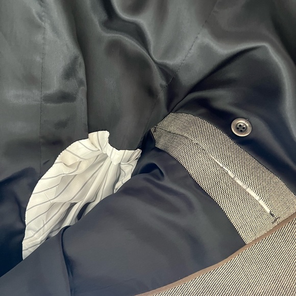 Zara Men's Grey Double-Breasted Suit Jacket - Picture 7 of 8